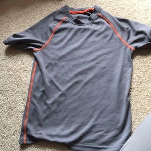 Bin3 Youth 10/12 dry-fit starter gray/orange shirt